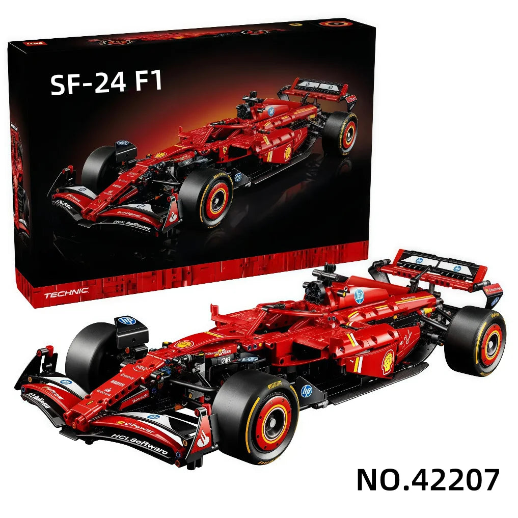 Sestavovací puzzle závodního superauta Ferrari